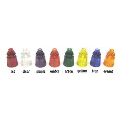 Plastic Translucent Star Posts  1-1/16" Tall